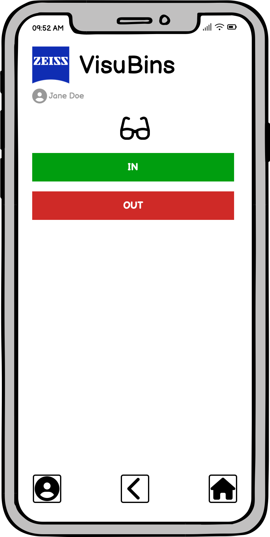 Mobile app wireframe 2