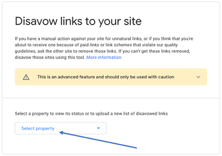 how to disavow using Googles tool