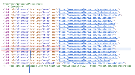 where hreflang is in website code